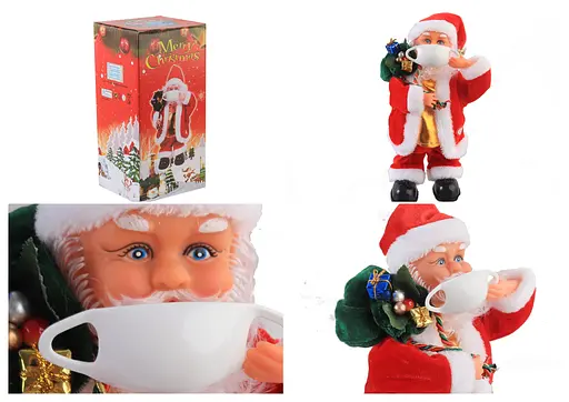 Іграшка Дід Мороз з подарунком у масці 29 см (1*48) 1394-12