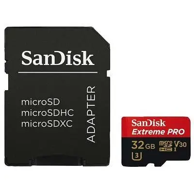 Карта памяти SanDisk Extreme Pro 32 GB MicroSD (SDXC) + адаптер SD-HC - фото 2