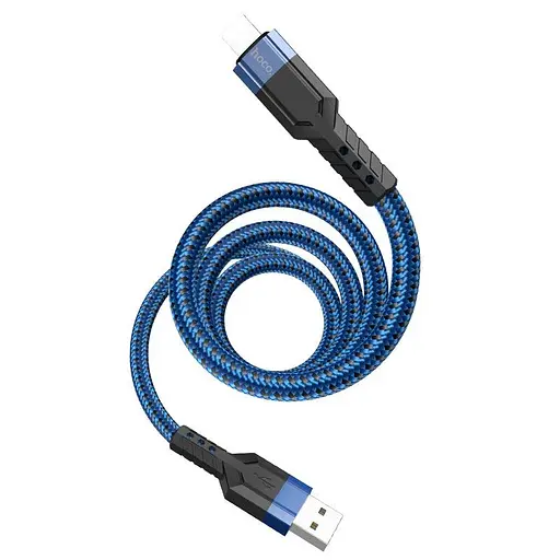 Кабель Hoco Lightning charging data cable U110, 120см синій 6931474770578