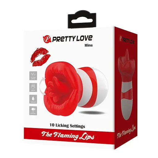 Вібратор для клітора Pretty Love Flaming Lips Mina 9.5 см червоний - фото 8