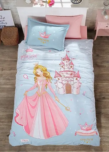 Комплект постельного белья с летним одеялом Laura Grand 100% котон - полуторный набор с наволочкой принцесса - фото 1