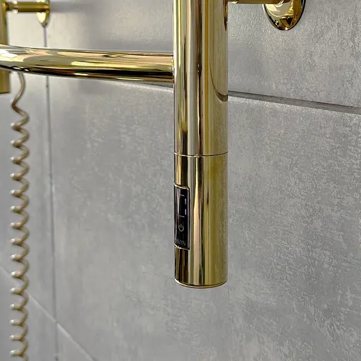 Электрический полотенцесушитель Navin Камелия 480x800 Sensor, золото, правая 12-112033-4880, Золотой, Правое, Электронный - фото 4