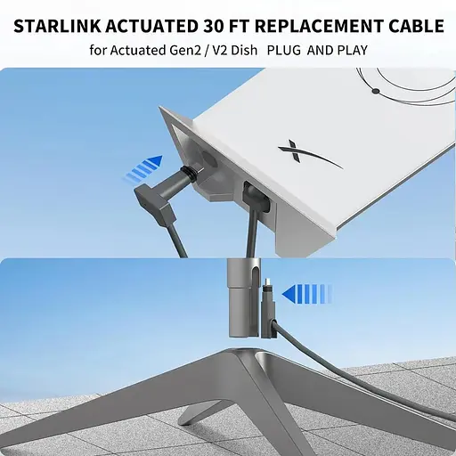 Кабель-замена Starlink сменный 23 м 75 ft V2 - фото 8