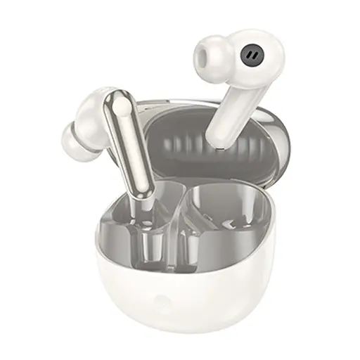 Беспроводные TWS наушники Hoco EQ11, BT5.3, 40mAh, 400mAh, 7h, 35h, вакуумные, milky white - фото 2