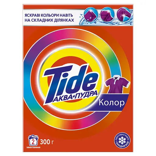 Пральний порошок Tide Аква-Пудра Color 300 г - фото 2