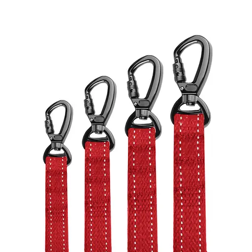 Поводок для собак Barksi Сotton с карабином на замке 500x1.6 см красный - фото 3