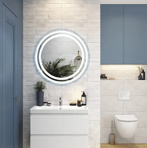 Дзеркало Unio MRR-09 RND-S 700 x 700 mm LED FL з сенсором 000027464 - фото 5