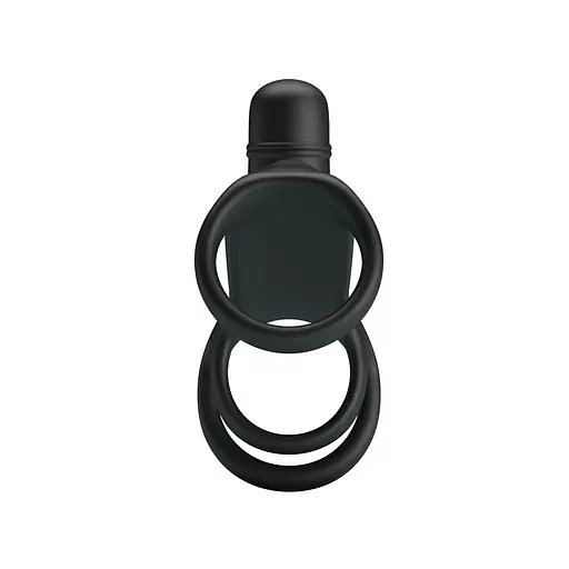 Насадка на пенис с вибрацией Pretty Love Vibrating Penis Sling 11.5 см черный - фото 3