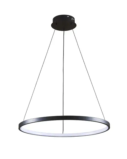 Подвесной светильник, люстра Goldlux 329158 Lea 1 Led 1x20W 4000K 2600Lm IP20 Черный - фото 1