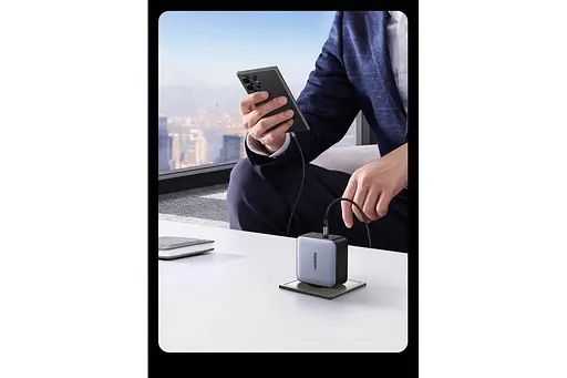 Зарядний пристрій Ugreen 200W GaN Nexode X764 4 порта 1U+3C (UGR-35539) EU вилка сірий - фото 6