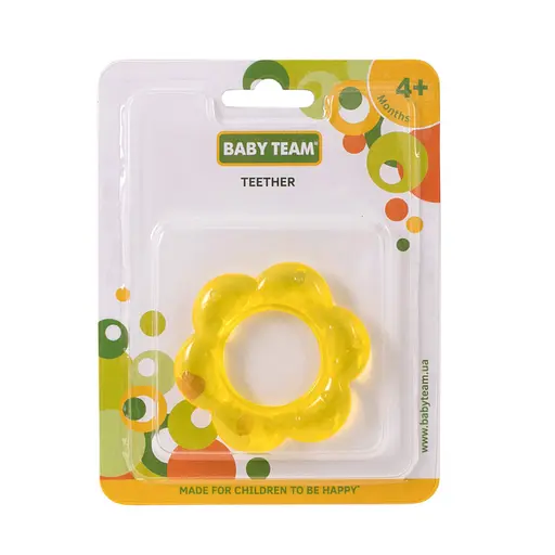 Прорізувач силіконовий 4005_жовта_квіточка - фото 2