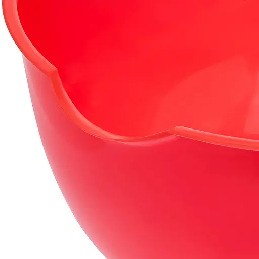 Миска кухонная глубокая пластиковая Ø 22 см H 11.5 см 2.5 л, Kitchette Красный 85352 - фото 6