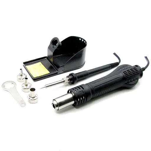 Паяльная станция Lukey 702 фен, паяльник - фото 5