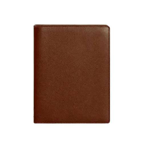 Шкіряний блокнот на сегрегаторі (м'яка обкладинка на кільцях)13.0 світло-коричневий - фото 6