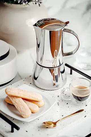 Кавоварка гейзерна Adler AD 4417 620 мл до 10 чашок нержавіюча сталь для всіх типів плит - фото 5