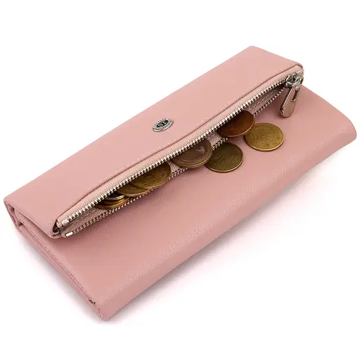 Жіночий шкіряний гаманець-клатч ST Leather 18.5х9.8х2 см acs0015818 - фото 4