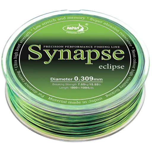 Волосінь Katran Synapse Eclipse 1000 м (neon/black) 0.309 мм 15.55 lb