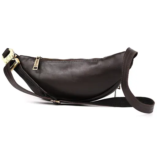 Шкіряна чоловіча сумка на пояс TARWA 11х30х5 см nsa0001313 - фото 4