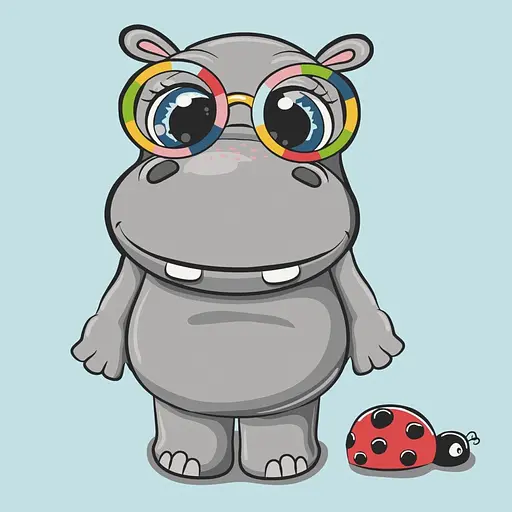 Набор для росписи ArtCraft Бегемотик с жучком 30 x 30 см (15087-AC)