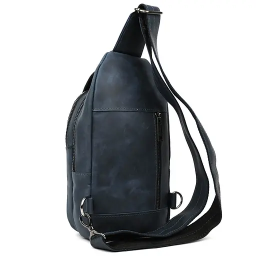 Модный рюкзак слинг на одну шлейку синий TARWA 17х7х33.5 см sum0028456 - фото 5