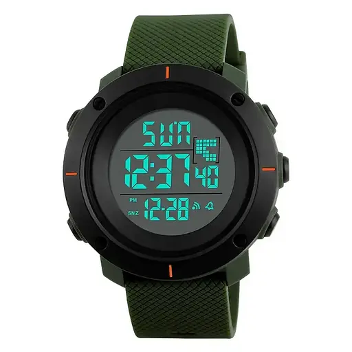 Чоловічий спортивний годинник Skmei 1213 dekker (Зелений) - фото 2