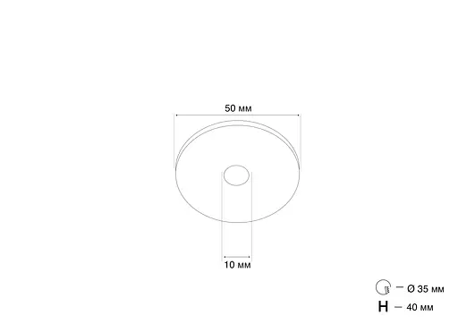 Точковий світильник MJ-Light SL74029/1X3W WH 3000K - фото 2