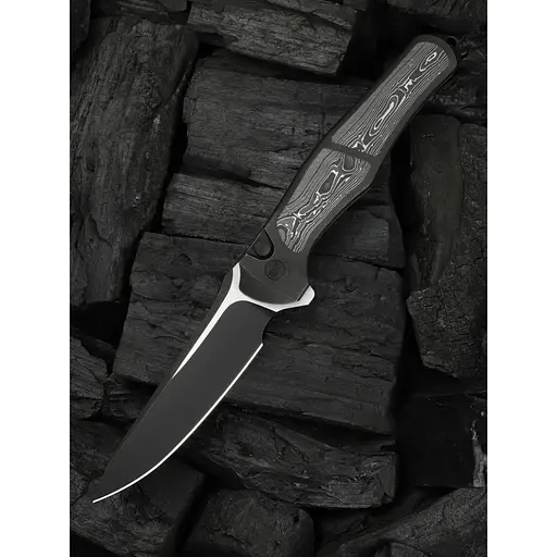Нож складной Weknife 702XI Black Titanium WE07B-2 (Лимитированная серия) - фото 10