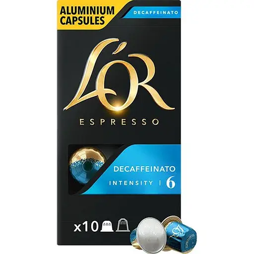 Кофе молотый L'OR Espresso Decaffeinato, капсулы, 52 г (911827)