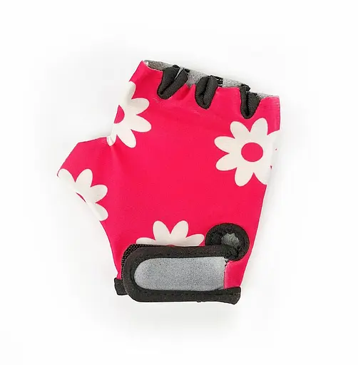 Велорукавиці дитячі Ergo з короткими пальцями 4 рожевий з квітами (G0000079)