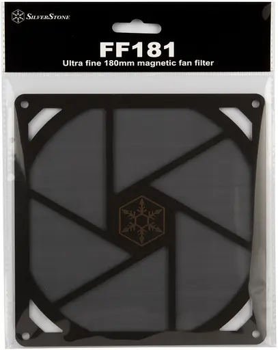 SilverStone Пиловой фильтр для вентилятора FF181B 180мм черный магнитный - фото 9