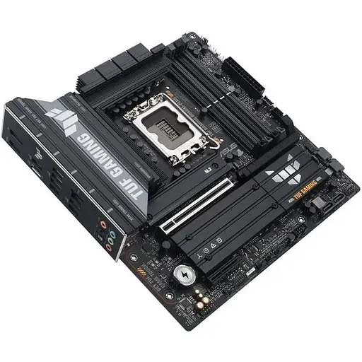 Материнская плата Asus TUF Gaming LGA1851, B860M-PLUS, B860, 4xDDR5, 1xPCI-E 5.0 x16, 1xPCI-E 4.0 x4, 4xSATA3, 3xM.2, Realtek 7.1, Realtek 2.5Gb, HDMI/DP/Type-C, MicroATX - фото 4