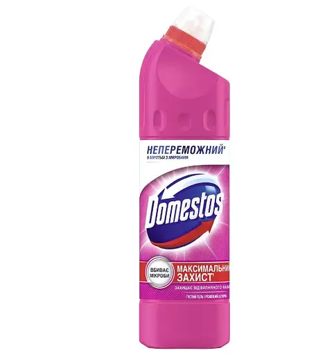 Средство универсальное Domestos Максимальная защита Розовый шторм, 1000 мл - фото 1