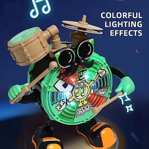 Детский барабан LD 178 A интерактивный с музыкой, палочками и регулировкой громкости - фото 3