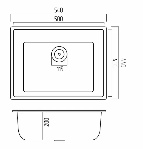 Кухонна мийка Platinum 5444 OASIS (SP000030762) - фото 4