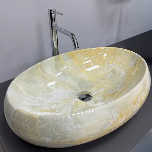 Умивальник VBI Veneto M labradorite накладний VBI-012811, Мармур - фото 4