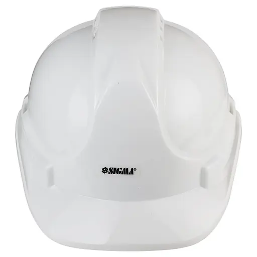 Каска строительная Sigma 8 точек крепления (белая) 9414501 - фото 1