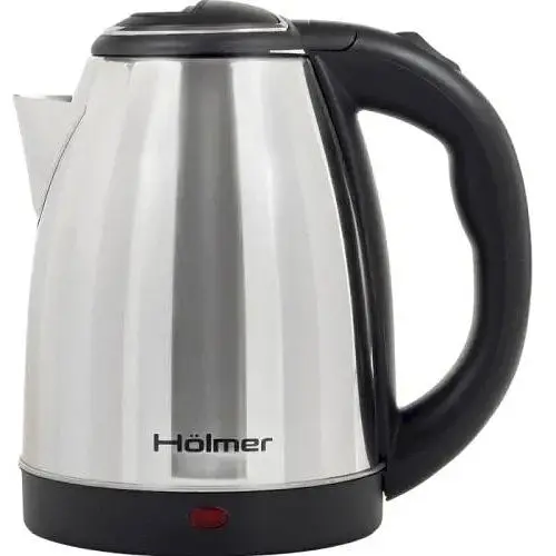 Електрочайник Holmer HKS-1210, сріблястий, 1500W, 1.8 л, дисковий, метал, світловий індикатор, захист від перегріву - фото 1