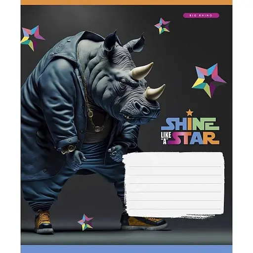 Зошит учнівський "Dance star" 018-3276L-2 в лінію, 18 аркушів