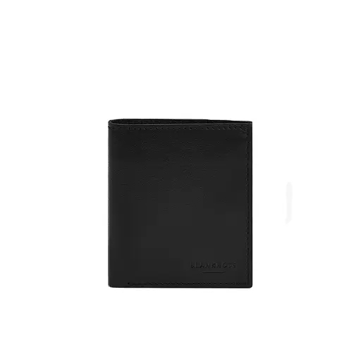 Кожаный портмоне на кнопке Brut черный краст - фото 7