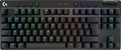 Клавиатура для геймеров Logitech G Pro X TKL LightSpeed с подсветкой черная (920-012136) - фото 1