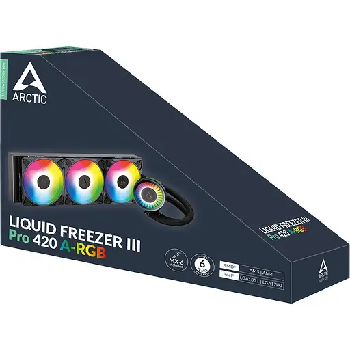 Система водяного охолодження Arctic Liquid Freezer III Pro 420 A-RGB Black (ACFRE00185A) [143379] - фото 6