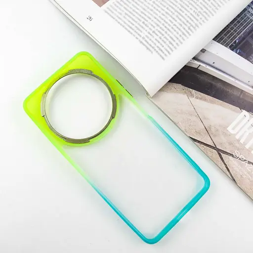 Чохол Epik TPU+PC Fresh sip series для Xiaomi Redmi A3 Бірюзовий/Лимонний - фото 3