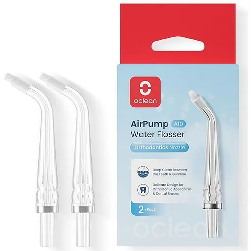 Насадка для ирригатора Oclean Nozzle for A10-Orthodontics 2 шт. - фото 1