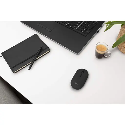 Мышка Trust Puck Wireless/Bluetooth Silent Black (24059) - фото 7