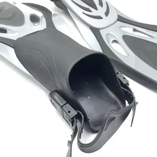 Ласти з відкритою п'ятою DLV Deep NE-66-39-43-GR розмір SM/MD 39-43 сірі - фото 3