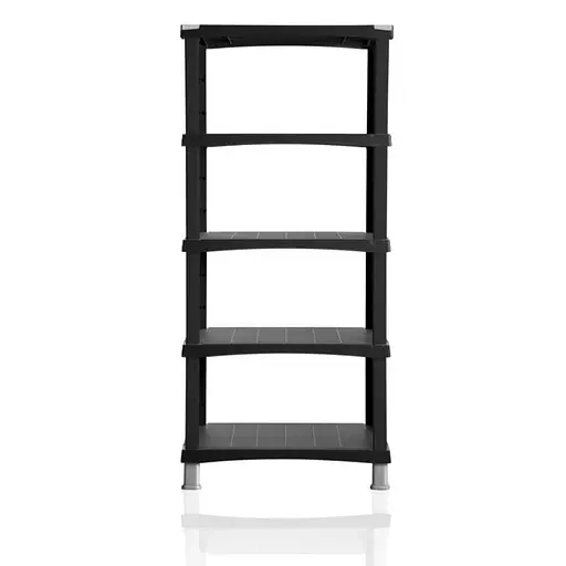 Стелаж пластиковий FUTURO 80x40x174h з регульованими полицями 5 шт чорний
