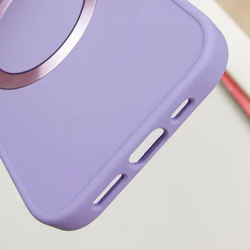 Чохол Epik TPU Bonbon Metal Style with MagSafe для Apple iPhone 16, 6.1 Бузковий/Dasheen - фото 5