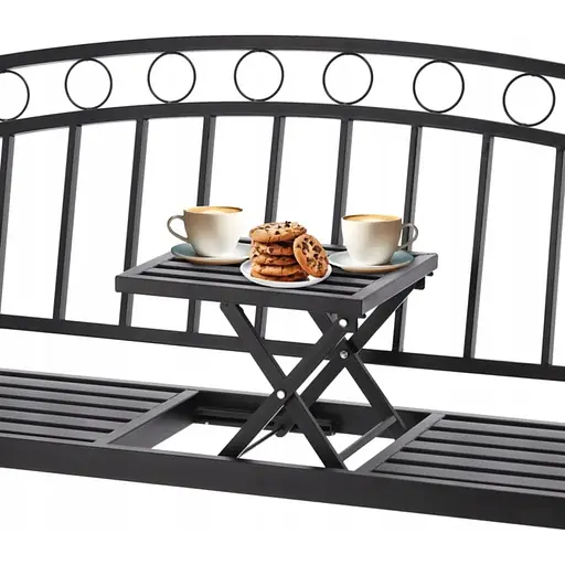 Скамейка садовая Chomik Garden Line DUO с раскладным столиком - фото 6