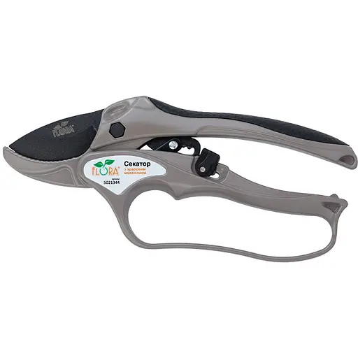 Секатор із храповим механізмом Flora нержавіюча сталь 205 мм (5021344) - фото 1