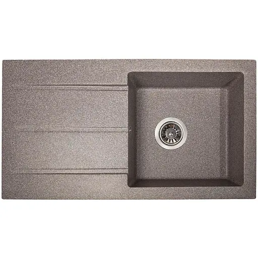 Гранітна кухонна мийка Romzha Quadro Maro (801) з крилом - фото 1